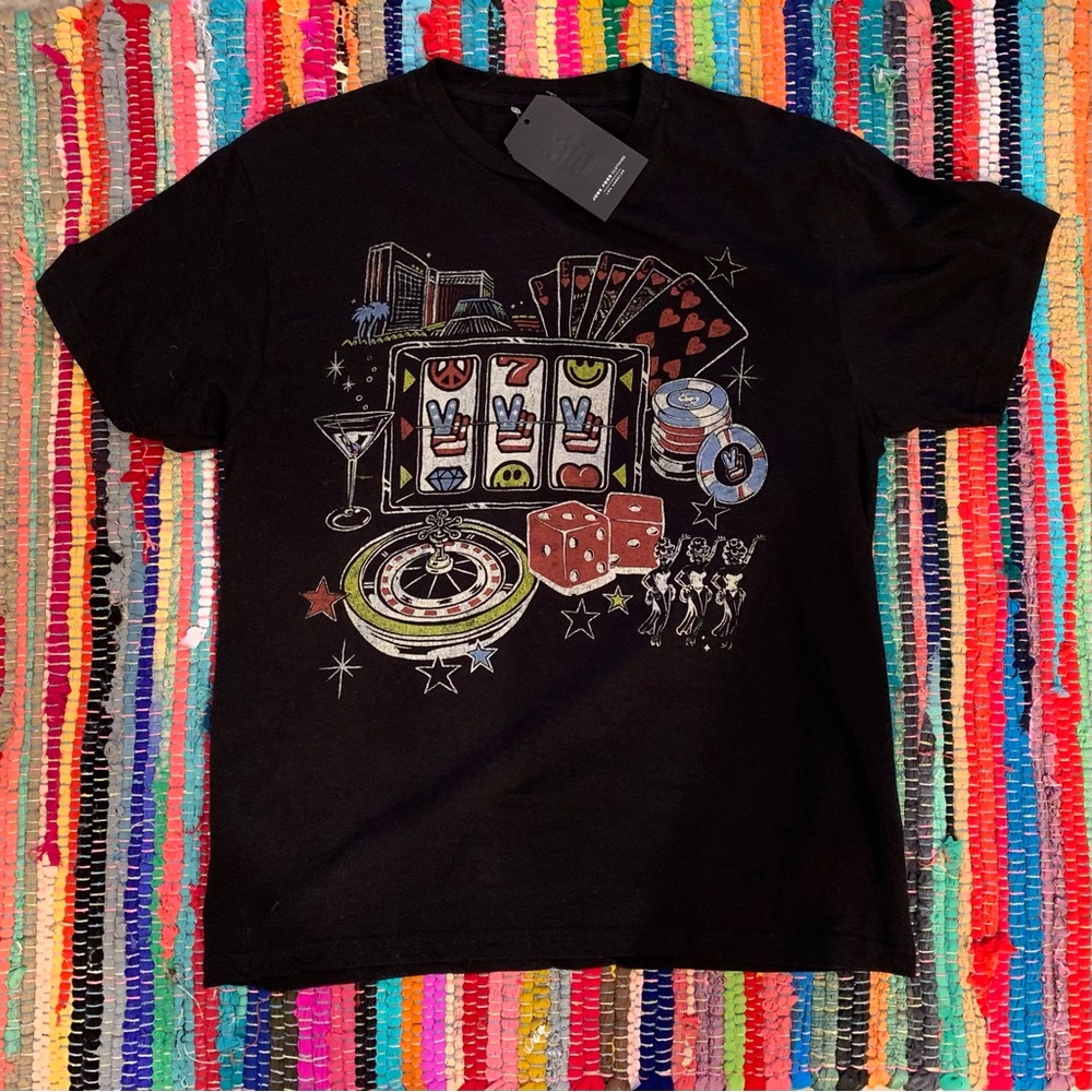 JUNK FOOD clothing VEGAS tee . NWT